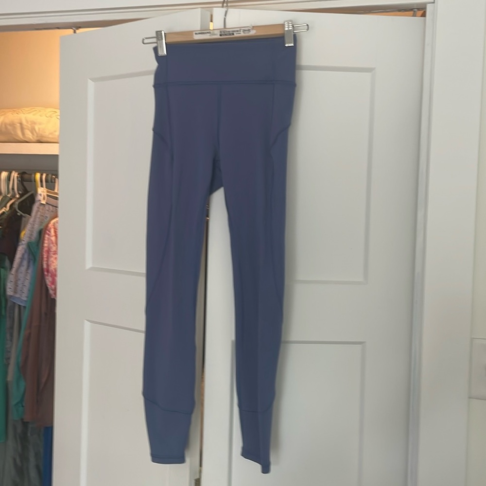 Bluish grey Lululemon leggings